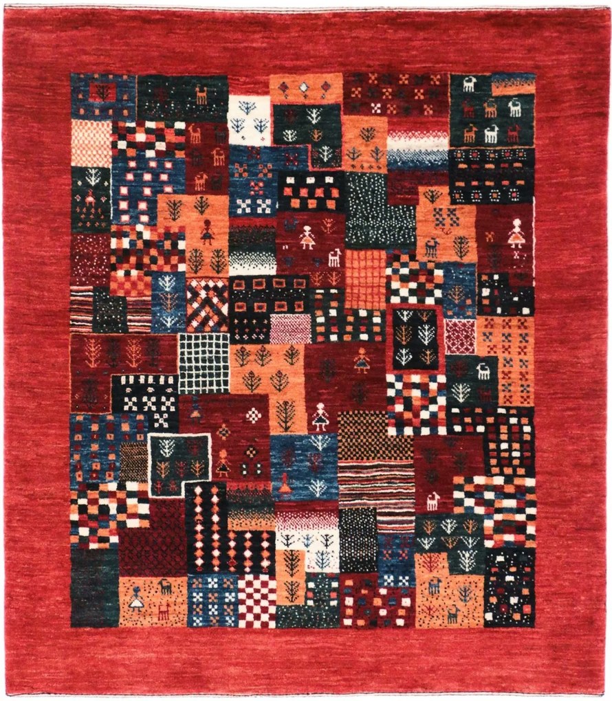 Loribaft Tappeto persiano 130 x 120 (Iran) Annodato A Mano