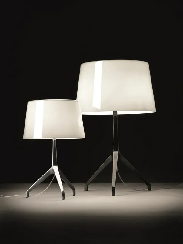 Lumiere XXL Lampada da Tavolo Alu/Bianco - Foscarini