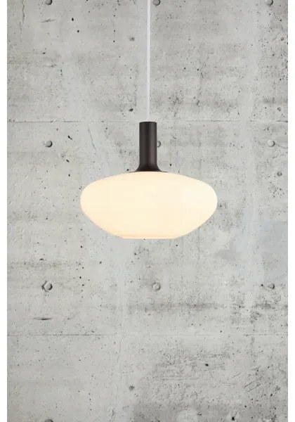 Nordlux - Lampadario a cavo ALTON 1xE27/60W/230V bianco/nero/ottone