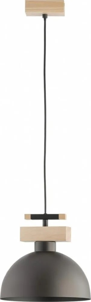 Lampada a sospensione con cavo VERTA 1xE27/15W/230V marrone/beige