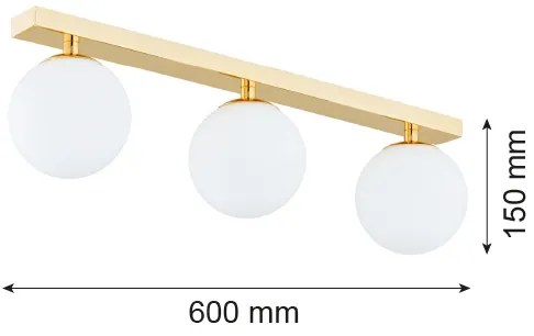 Argon 1414 - Lampadario a plafone FLAVIO 3xE14/7W/230V