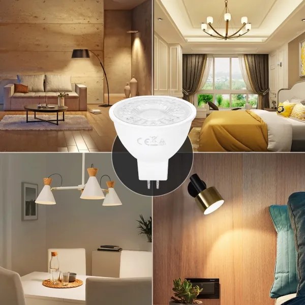 Lampadina LED MR16 GU5,3/6W/12V 3000K - Aigostar