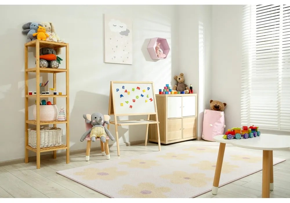 Tappeto per bambini giallo e avorio 160x230 cm Dazzy Vanilla – FD