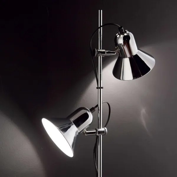 Ideal Lux - Lampada da terra POLLY 2xE27/60W/230V nera