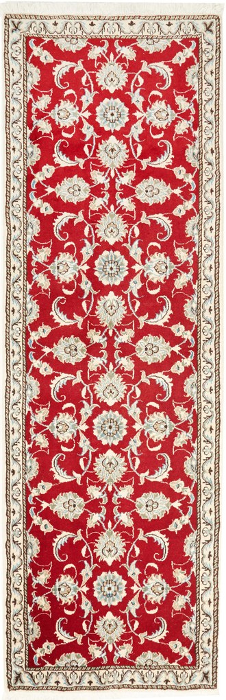 Nain Tappeto persiano 240 x 80 Rosso (Iran) Annodato A Mano