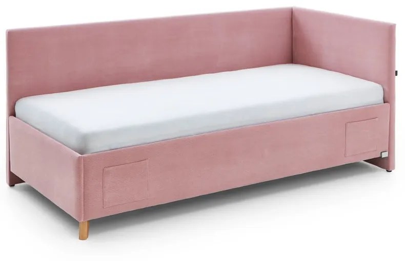 Letto da bambini rosa con sponde e spazio contenitivo 90x200 cm Cool – Meise Möbel