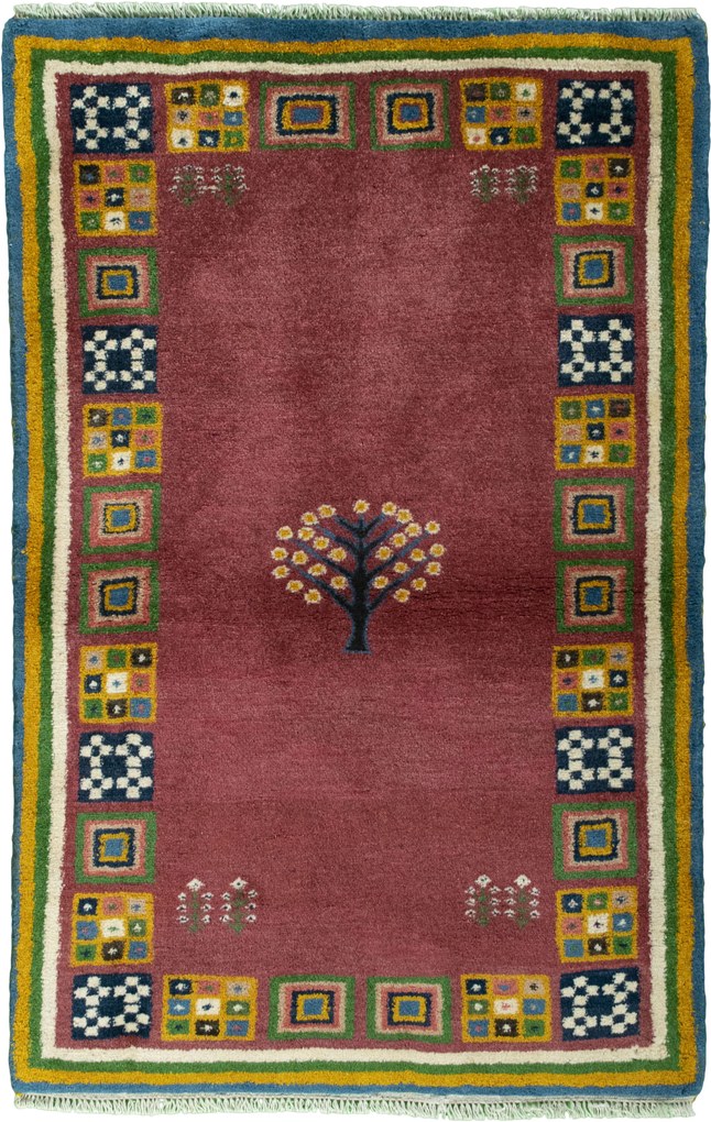 Gabbeh Tappeto persiano 100x160 Rosso (Iran) Annodato A Mano