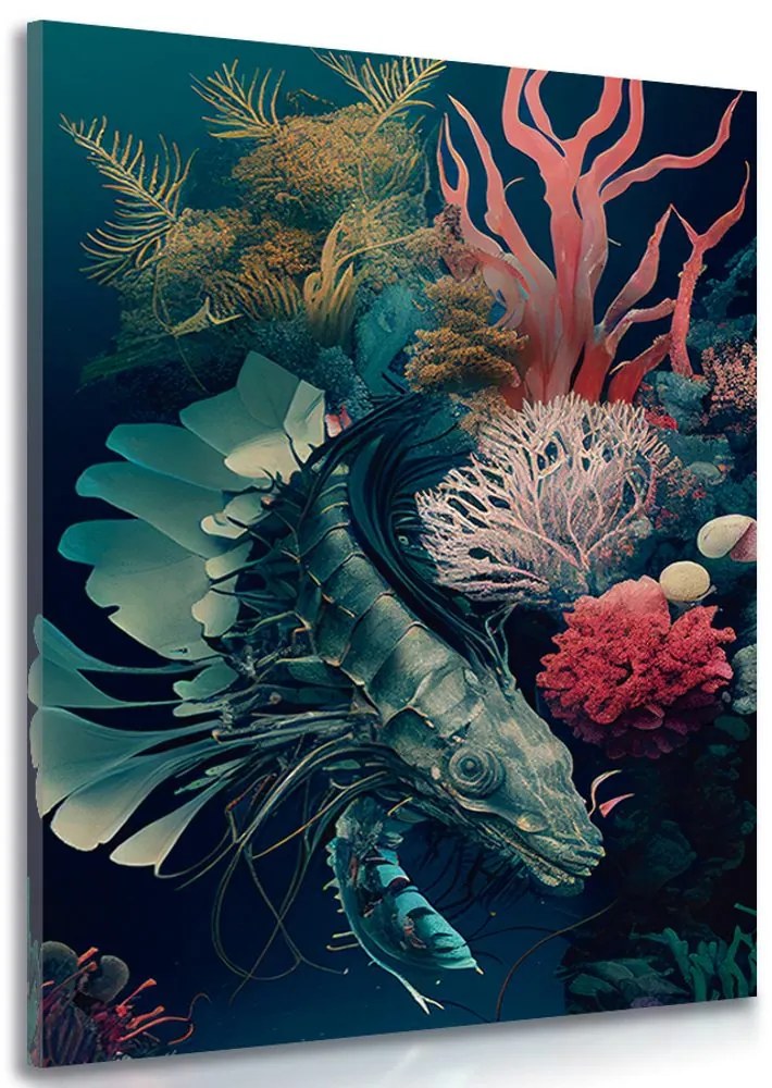 Stampa su tela – Gamberetto surrealista