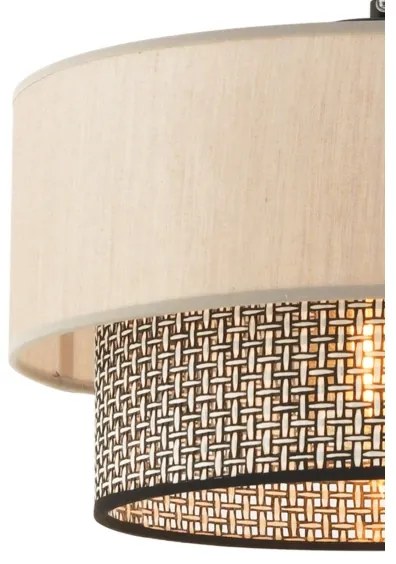 Lampada a sospensione su cavo ECHO 1xE27/60W/230V beige/grigio