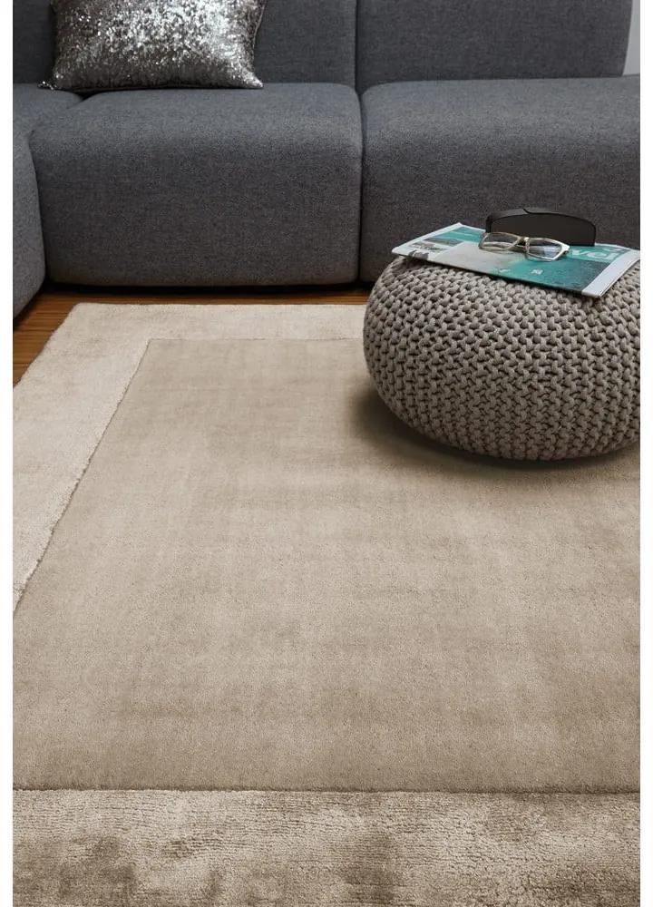 Tappeto marrone chiaro tessuto a mano con lana 120x170 cm Ascot - Asiatic Carpets