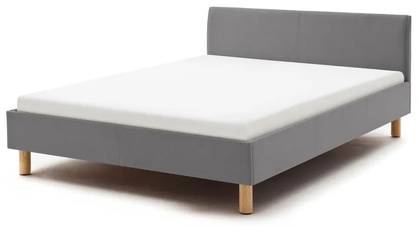 Letto singolo imbottito grigio chiaro rete non inclusa 120x200 cm Lena – Meise Möbel