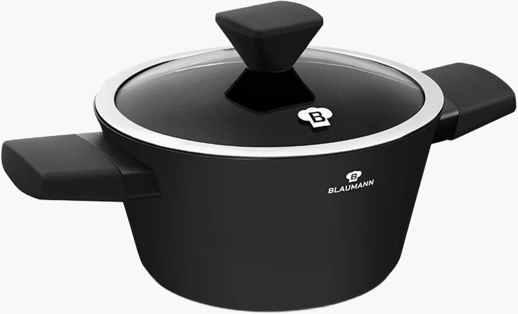 Casseruola con rivestimento antiaderente e coperchio Matte Black
