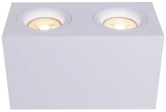 Maytoni C013CL-02W - Faretto SLIM 2xGU10/50W/230V bianco