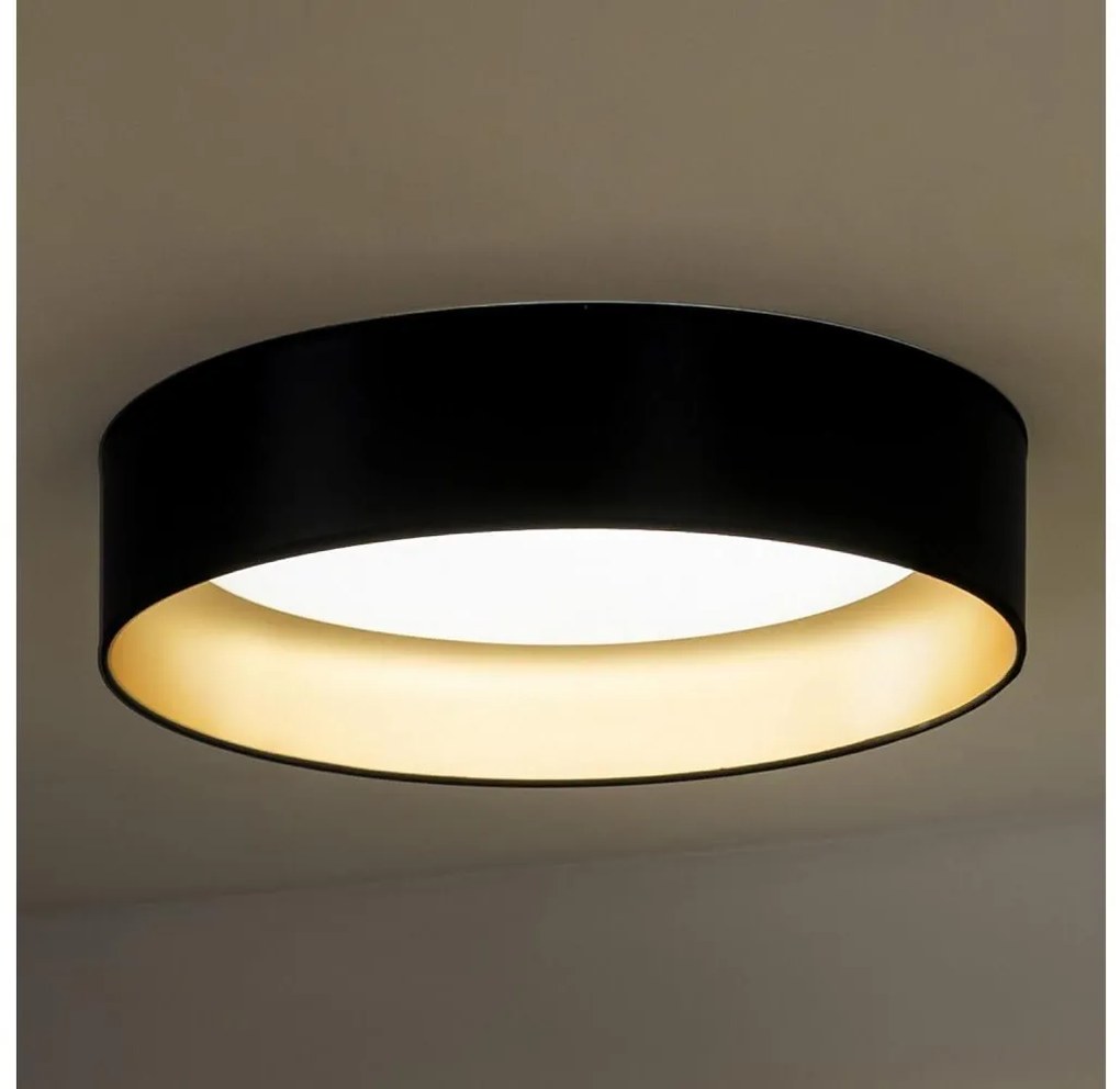 Duolla - Plafoniera LED ROLLER LED/24W/230V diametro 45 cm nero/oro