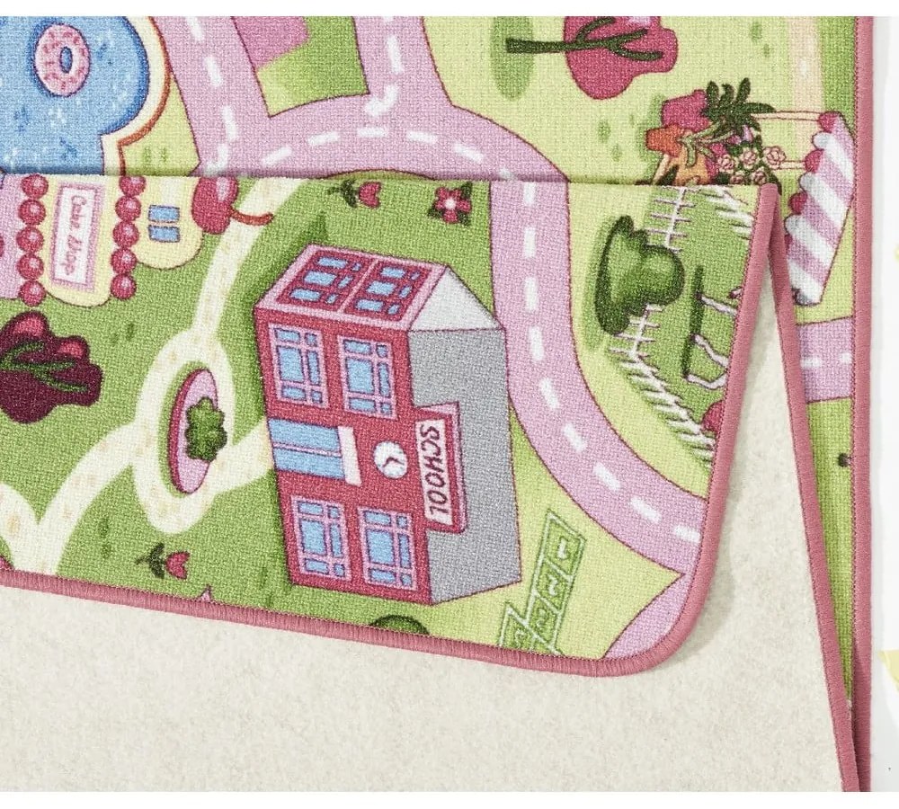 Tappeto da gioco per bambini rosa 140x200 cm Sweet Town – Hanse Home