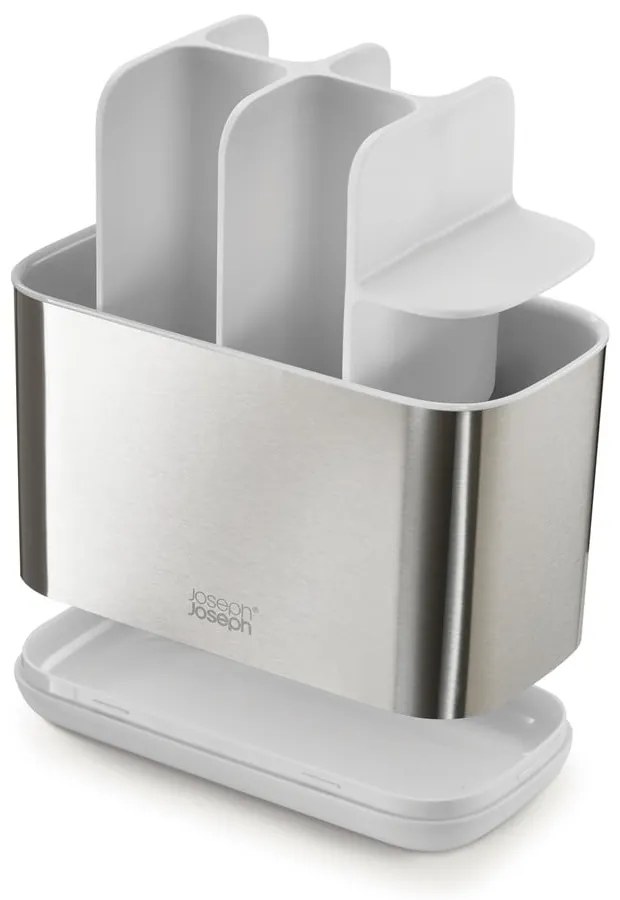 Set di accessori da bagno in acciaio inox in argento EasyStore - Joseph Joseph
