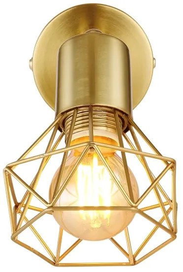 Globo 54802GB-1 - Faretto da parete XARA I 1xE14/40W/230V oro