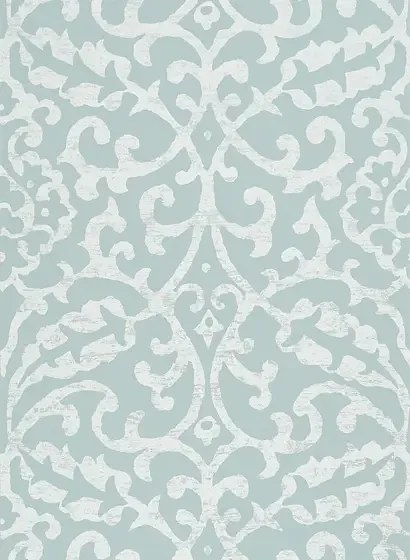 Tapete Brideshead von Nina Campbell - Aqua