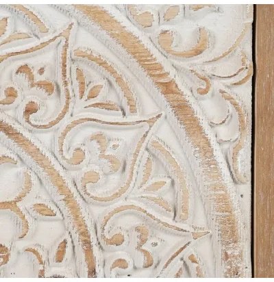 Comodino SHABBY CHIC 47 x 43 x 58 cm Naturale Legno Bianco