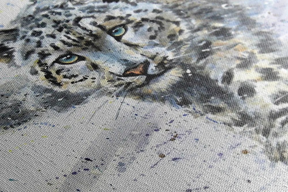 Quadro su tela – Leopardo disegnato