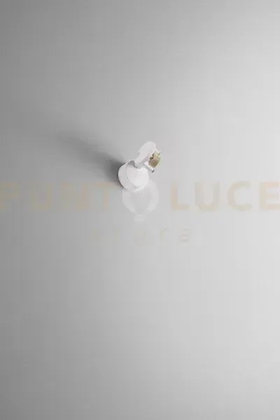 Pin faretto in alluminio bianco orientabile 1 luce attacco gu10 da ...