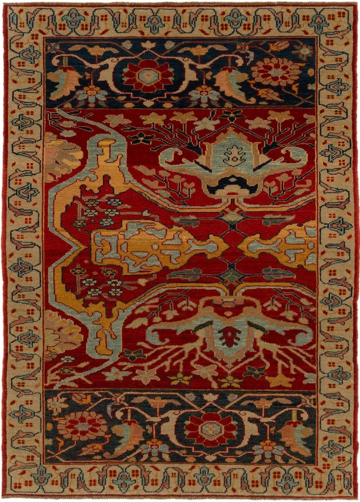 Tappeto 110x150 (Tacchino) Annodato A Mano