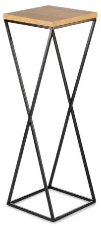 Portafiori 70x24 cm nero/marrone