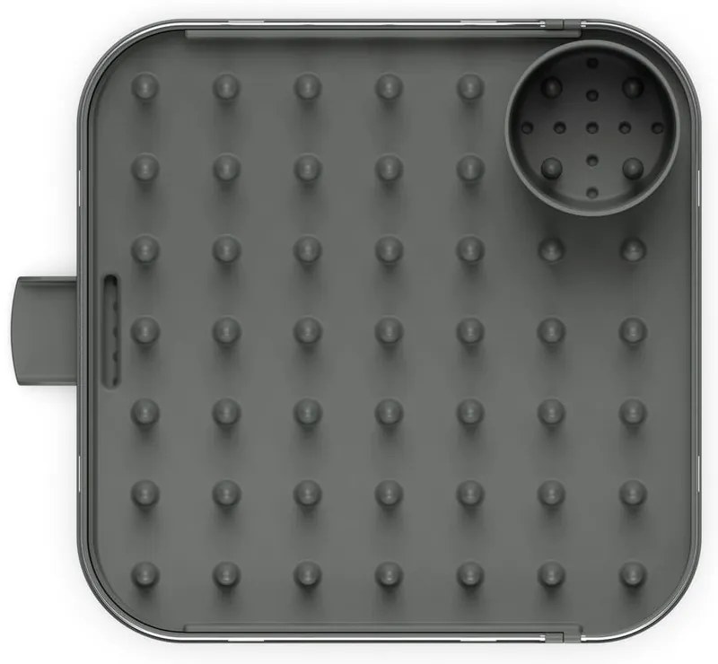 Scolapiatti regolabile grigio in acciaio inox 35x39 cm Duo - Joseph Joseph