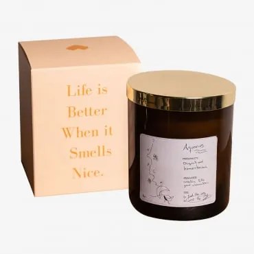 Candela Aromatica (200 Gr) Zodiac Collection Bianco & Aquarius - Sklum