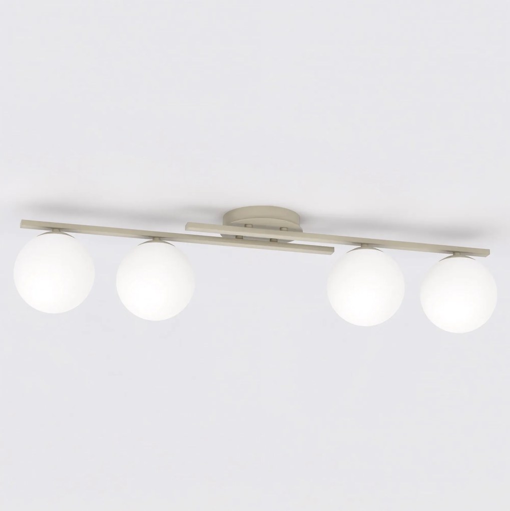 Lampada da soffitto KAIRO 4 4xE14 in Acciaio - Mokka