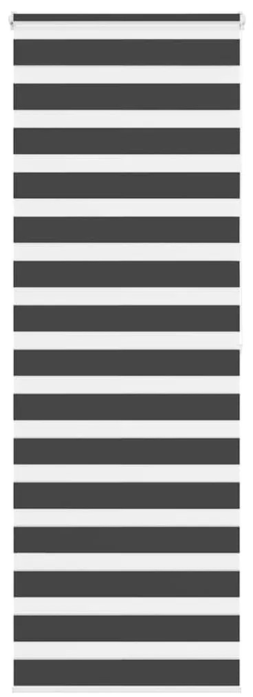Tenda A Rullo Zebra Nero Larghezza Tessuto 70,9 Cm Poliestere /