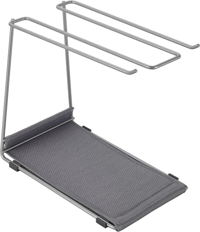 Portabicchieri da vino in acciaio, argento Calix - Metaltex