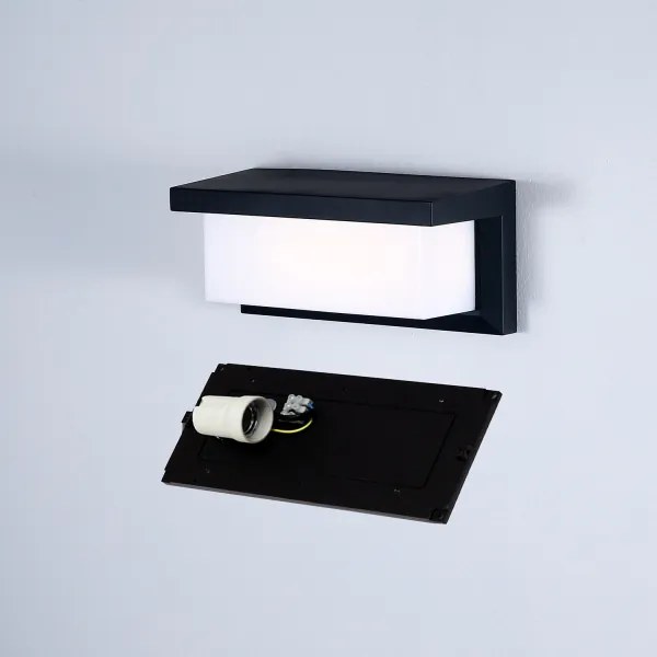Brilagi - Applique da esterno BRICKY 1xE27/60W/230V nero IP54