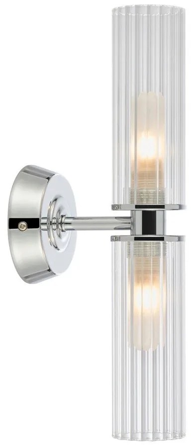 Lampada da parete argentata Rimini – Markslöjd