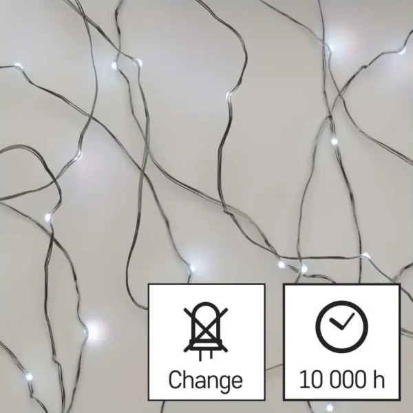 Catena luminosa LED da esterno 100xLED/15m IP44 bianco freddo