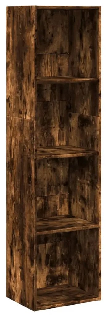 Libreria rovere fumo 40x30x152 cm in legno multistrato