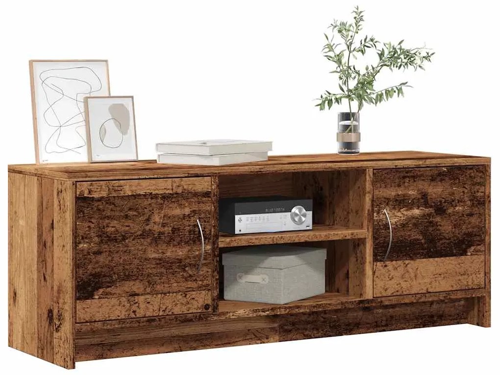 Mobile Porta Tv Legno Antico 102x30x37,5 Cm Legno Multistrato /