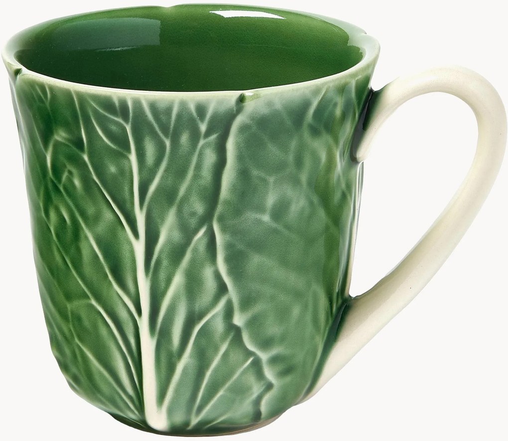 Set di 4 tazze dipinte a mano Cabbage