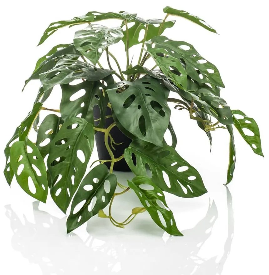 Cespuglio Artificiale Di Monstera Monkey 55 Cm İn Vaso /
