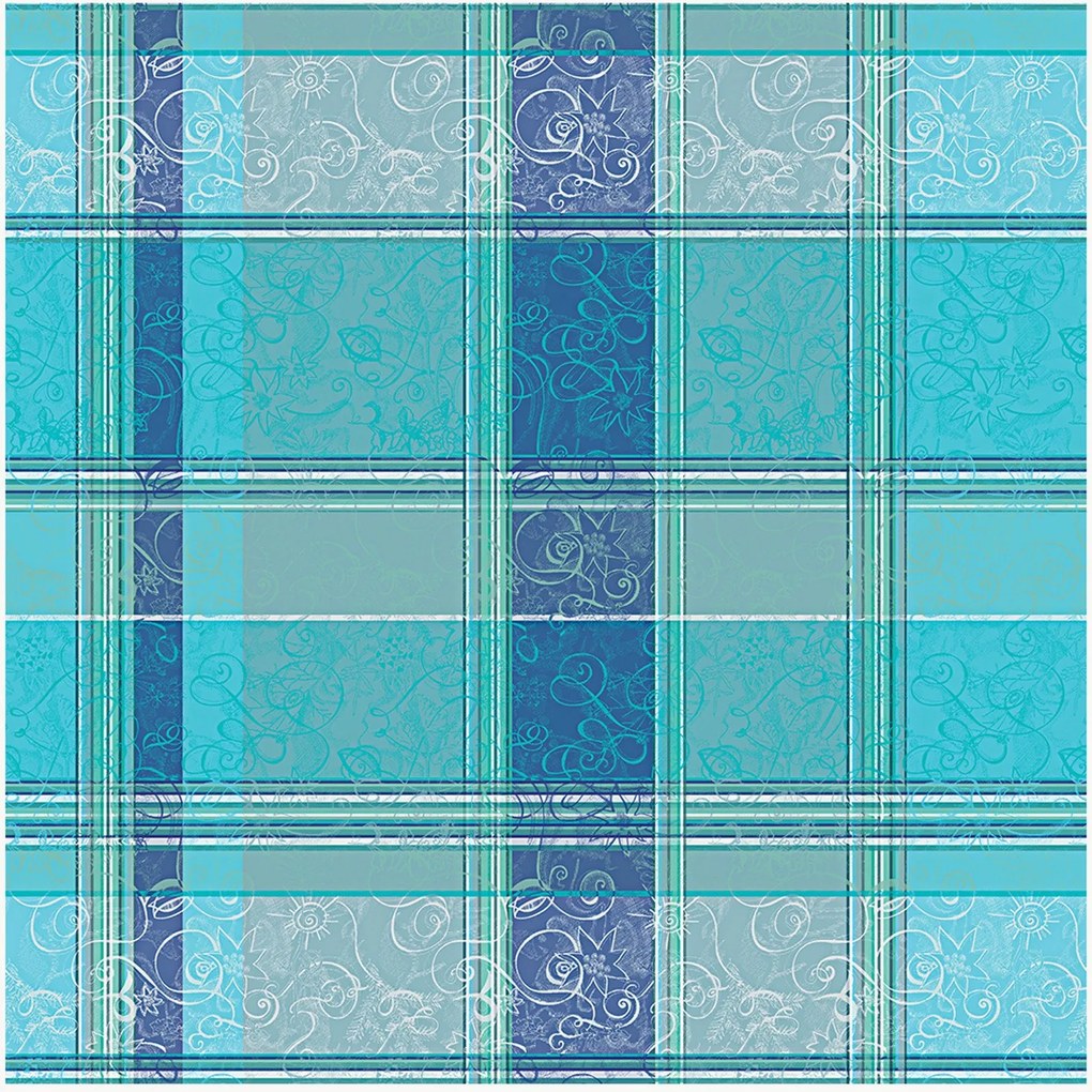 Tovaglia jacquard Mille Asters Piscine