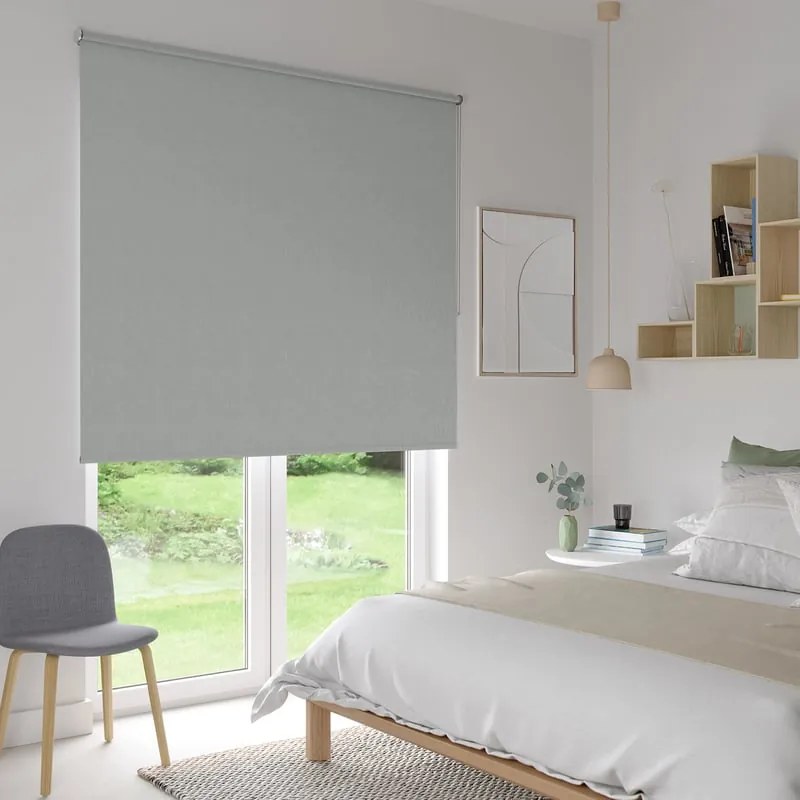 Tenda a rullo oscurante INSPIRE Malawi grigio / argento 200x250 cm