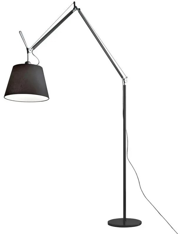 Tolomeo Mega Piantana Ø360 Nero Raso/Nero - Artemide