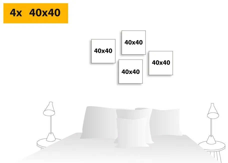 Set di quadri – Per bambini in colori pastello