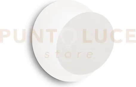 Tick applique a parete led 3000 k 7,5w 700 lm in metallo e vetro b...