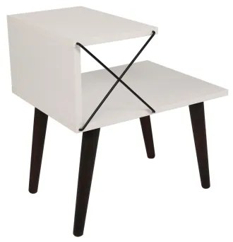 Comodino CROSS 55x50 cm bianco