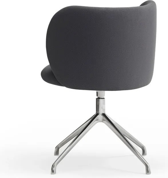 Sedia da pranzo grigio scuro in imbottito Mogi – Teulat