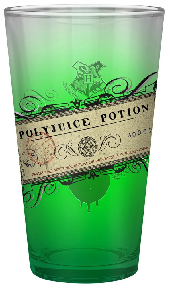 Bicchiere bibita Harry Potter in vetro 400 ml