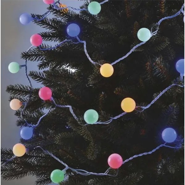 Catena luminosa LED da esterno 40 LED/9 m IP44 multicolore