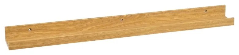 Mensola per quadri in rovere decorato in colore naturale 80 cm - Casa Selección