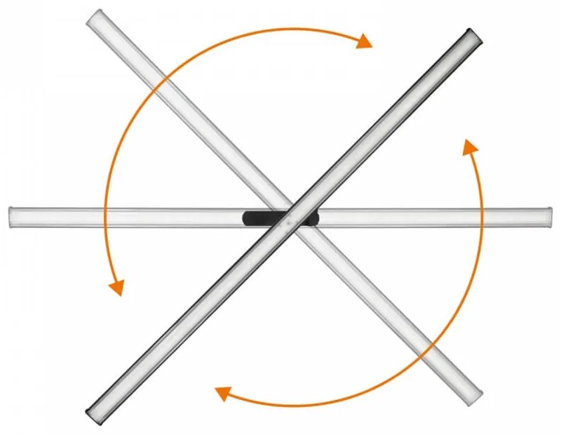 Lampada LED Lineare 42W 120cm Trifase simm. 2x45° con driver Philips Colore Bianco Variabile CCT